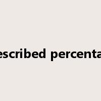 prescribed percentage是什么意思