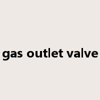 gas outlet valve是什么意思