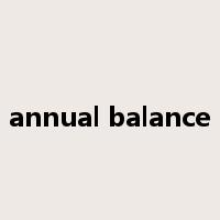 annual balance是什么意思