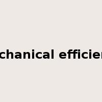 mechanical efficiency是什么意思