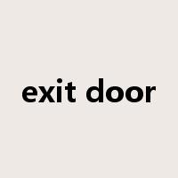 exit door是什么意思
