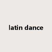 latin dance是什么意思