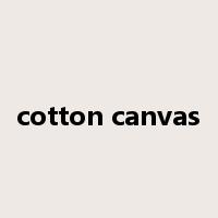 cotton canvas是什么意思