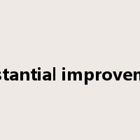 substantial improvement是什么意思