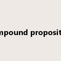 compound proposition是什么意思