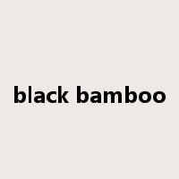 black bamboo是什么意思