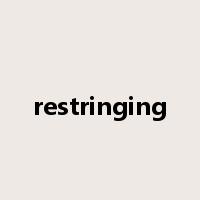 restringing是什么意思