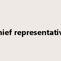 chief representative是什么意思