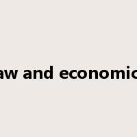 law and economics是什么意思