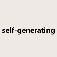 self-generating是什么意思