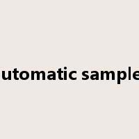 automatic sampler是什么意思