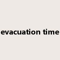 evacuation time是什么意思
