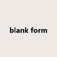blank form是什么意思