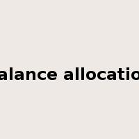 balance allocation是什么意思
