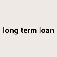 long term loan是什么意思