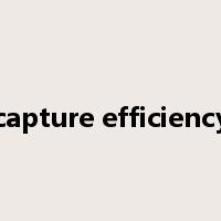 capture efficiency是什么意思