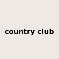 country club是什么意思