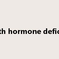 growth hormone deficiency是什么意思