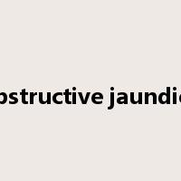 obstructive jaundice是什么意思