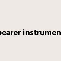 bearer instrument是什么意思