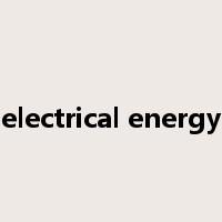 electrical energy是什么意思