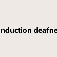 conduction deafness是什么意思