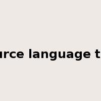 source language text是什么意思