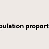 population proportion是什么意思