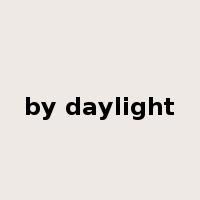 by daylight是什么意思