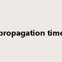 propagation time是什么意思