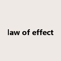 law of effect是什么意思