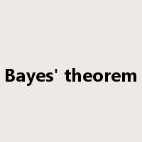 Bayes' theorem是什么意思