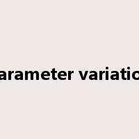 parameter variation是什么意思