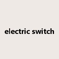 electric switch是什么意思