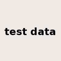 test data是什么意思