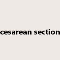 cesarean section是什么意思