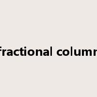 fractional column是什么意思