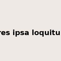 res ipsa loquitur是什么意思