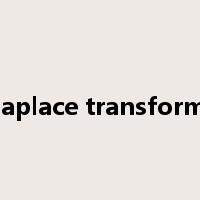 laplace transform是什么意思