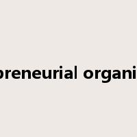 entrepreneurial organization是什么意思