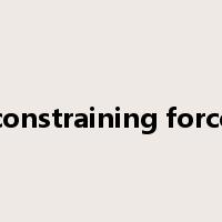 constraining force是什么意思