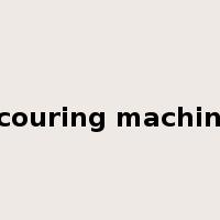 scouring machine是什么意思