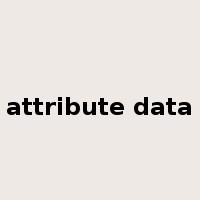 attribute data是什么意思