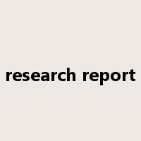 research report是什么意思
