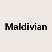 Maldivian是什么意思