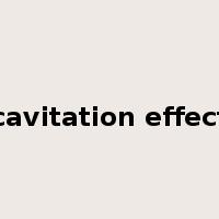 cavitation effect是什么意思
