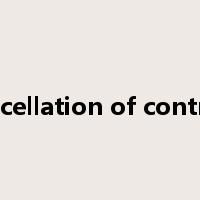 cancellation of contract是什么意思