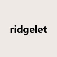 ridgelet是什么意思