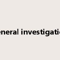 general investigation是什么意思
