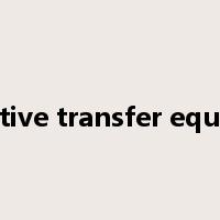 radiative transfer equation是什么意思